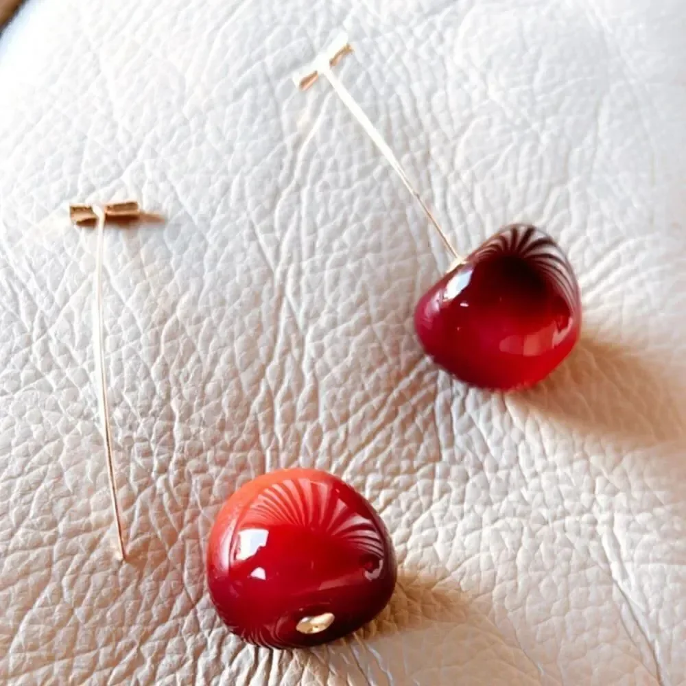 cherry earrings A301